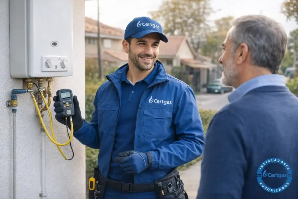 Gasfiter certificado SEC reparando calefont en Quilpué'